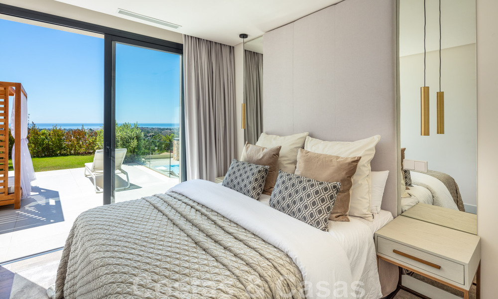 Luxury contemporary style villa for sale with sea views in Nueva Andalucia's golf valley in Marbella 43304
