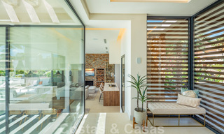 Luxury contemporary style villa for sale with sea views in Nueva Andalucia's golf valley in Marbella 43306 
