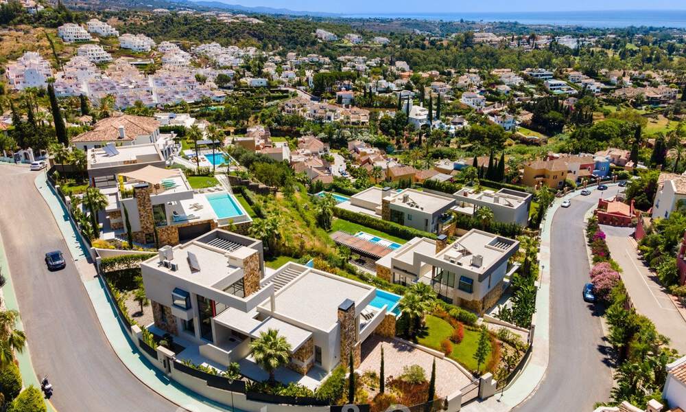 Luxury contemporary style villa for sale with sea views in Nueva Andalucia's golf valley in Marbella 43308