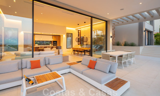 Luxury contemporary style villa for sale with sea views in Nueva Andalucia's golf valley in Marbella 43321 