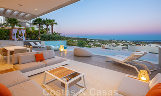 Luxury contemporary style villa for sale with sea views in Nueva Andalucia's golf valley in Marbella 43322 