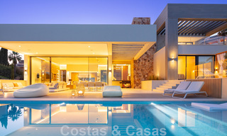 Luxury contemporary style villa for sale with sea views in Nueva Andalucia's golf valley in Marbella 43324 