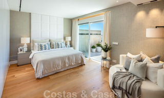 Luxury penthouse for sale, renovated in contemporary style, with sea views in a secure complex in Marbella town 43105 