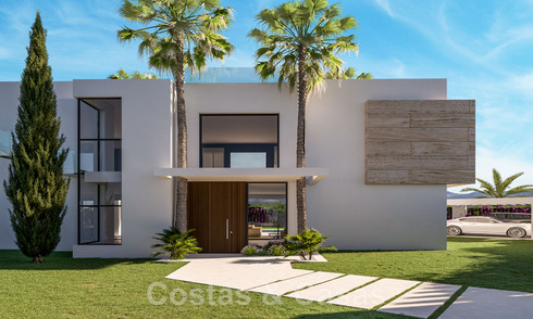 New! Contemporary luxury villas for sale at walking distance from a prominent golf club, on the New Golden Mile between Marbella and Estepona 43220