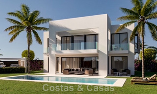 New! Contemporary luxury villas for sale at walking distance from a prominent golf club, on the New Golden Mile between Marbella and Estepona 43222 