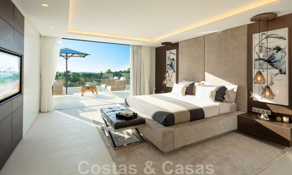 Beautiful, contemporary villa for sale in the heart of Nueva Andalucia's golf valley in Marbella 43038