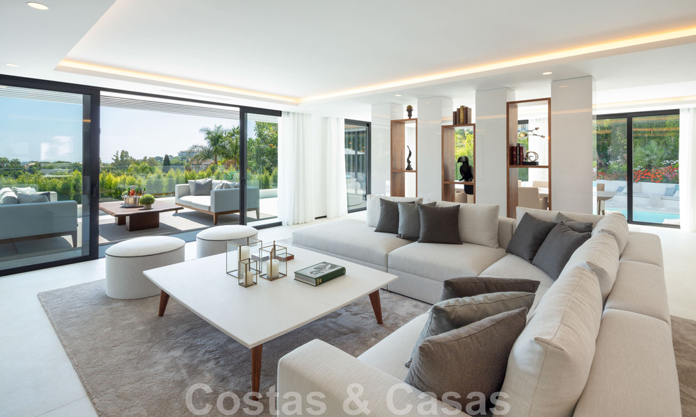 Beautiful, contemporary villa for sale in the heart of Nueva Andalucia's golf valley in Marbella 43050