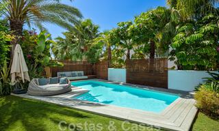 Charming, modern luxury villa for sale in a prestigious beachside community on the Golden Mile of Marbella 43270 