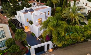 Charming, modern luxury villa for sale in a prestigious beachside community on the Golden Mile of Marbella 43286 