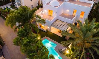 Charming, modern luxury villa for sale in a prestigious beachside community on the Golden Mile of Marbella 43287 