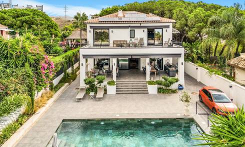 Energy efficient, contemporary villa for sale with sea views in a desirable residential community near Rio Real and Marbella centre 57722