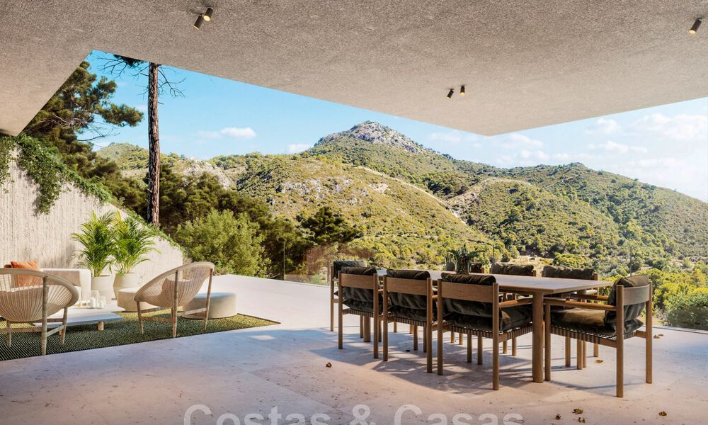 New on the market! Avant-garde design villa for sale, in harmony with nature, with fabulous views in Benahavis - Marbella 43354