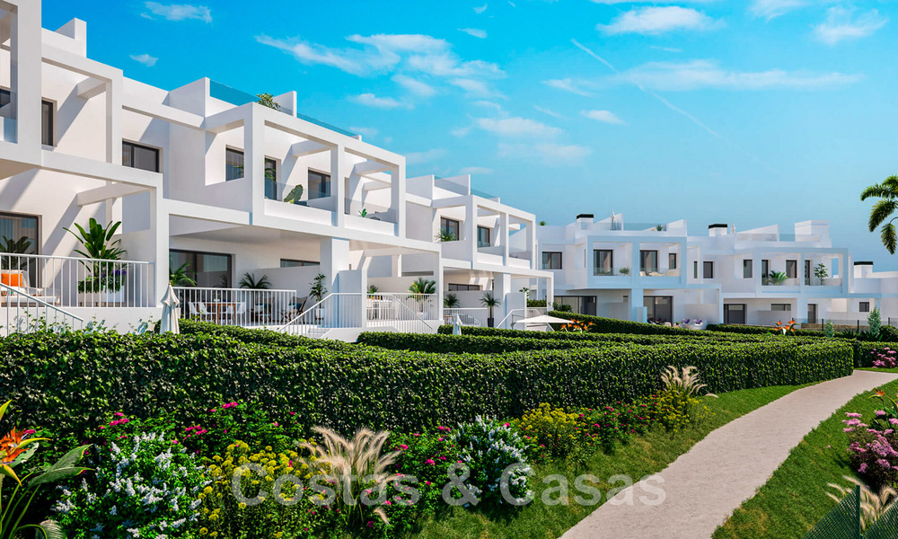 New, contemporary townhouses for sale with breath-taking sea views in Manilva on the Costa del Sol 43327