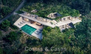 New on the market! Innovative designer villa for sale, completely nestled in the surrounded nature, with stunning panoramic views, in Benahavis - Marbella 43347 