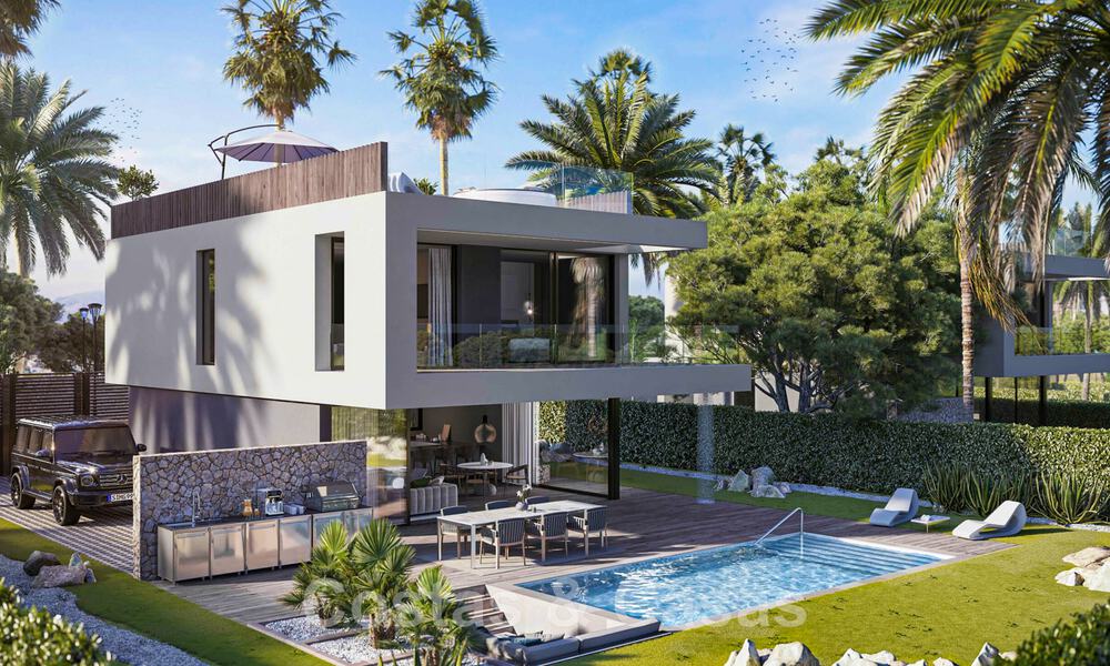 New on the market! Modern luxury villas for sale in a golf resort on the New Golden Mile between Marbella and Estepona 43357
