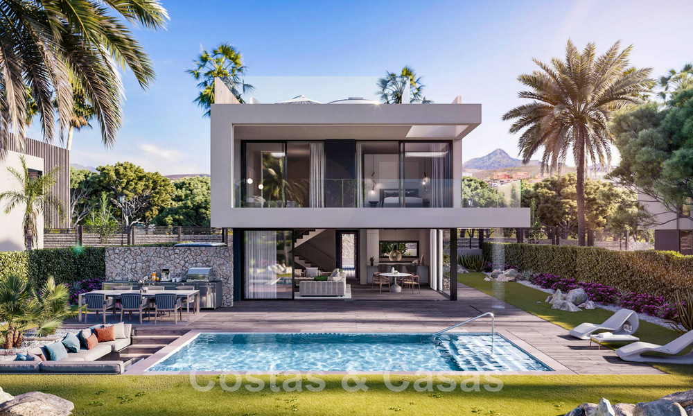 New on the market! Modern luxury villas for sale in a golf resort on the New Golden Mile between Marbella and Estepona 43364