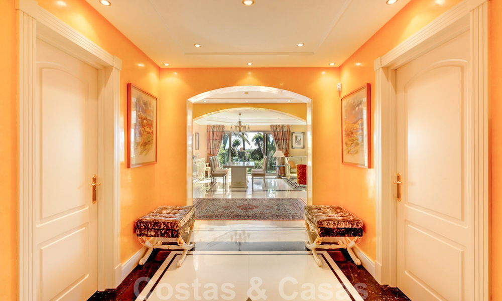 For Sale in Puerto Banus, Marbella: Exclusive beachfront garden apartment 23050