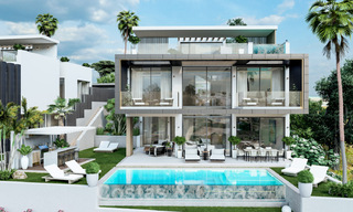 New, modern, luxury villas for sale with jacuzzi on the solarium, in an exclusive golfing area in Benahavis - Marbella 43425 