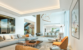 New modernist luxury villas for sale, with privacy and sea views, in a gated community in the hills of Marbella 52451 