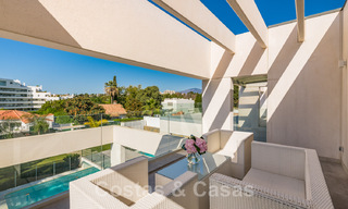Modern villa for sale, situated on first line golf position with panoramic views of the green, extensive golf course in Marbella West 43876 