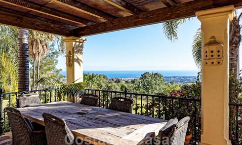 Spacious Mediterranean villa for sale with sea views in the La Zagaleta Resort in Marbella - Benahavis 43968