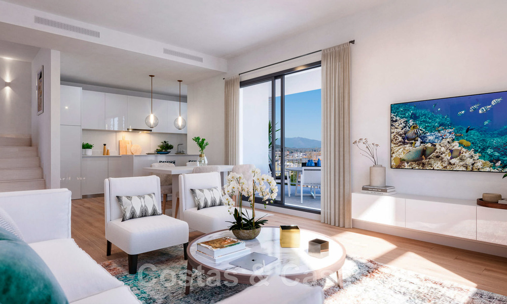 New, modern apartments at walking distance from the beach in the centre of Estepona, Costa del Sol 43941