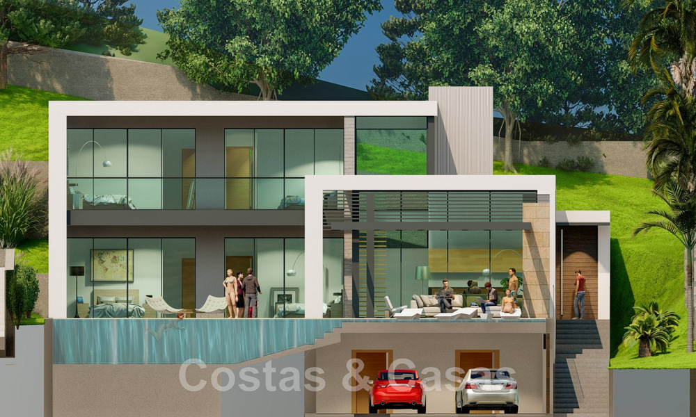 2 Plots + exclusive building project for sale for a majestic contemporary villa in Nueva Andalucia, Marbella 43914