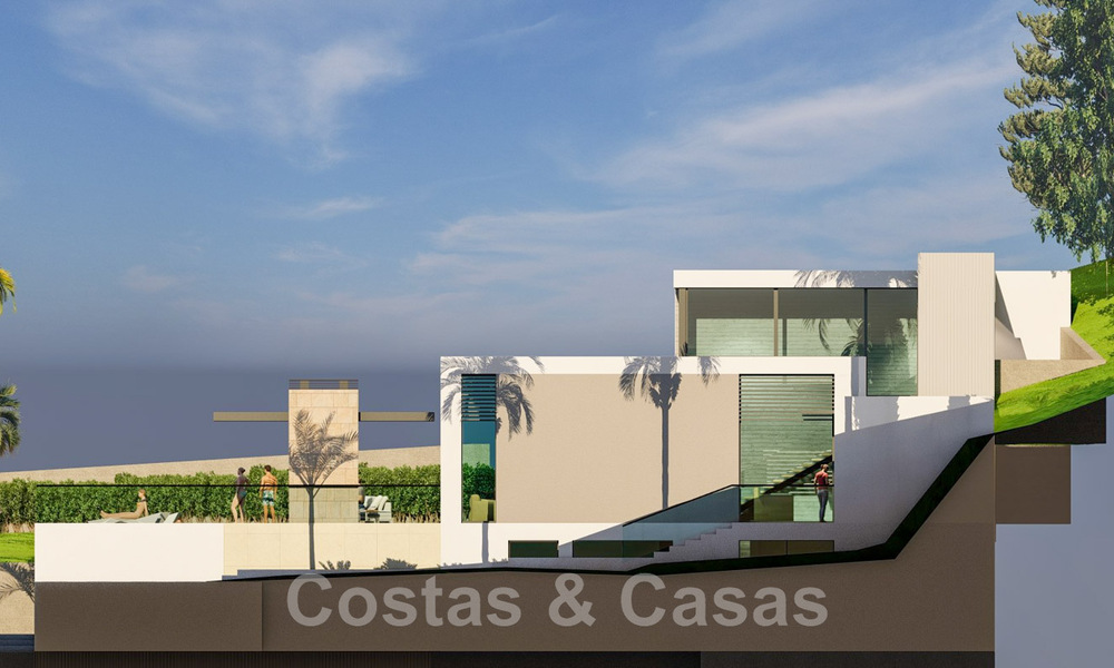 2 Plots + exclusive building project for sale for a majestic contemporary villa in Nueva Andalucia, Marbella 43917