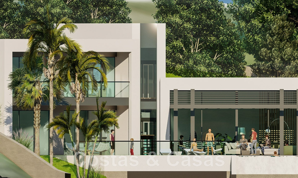 2 Plots + exclusive building project for sale for a majestic contemporary villa in Nueva Andalucia, Marbella 43924