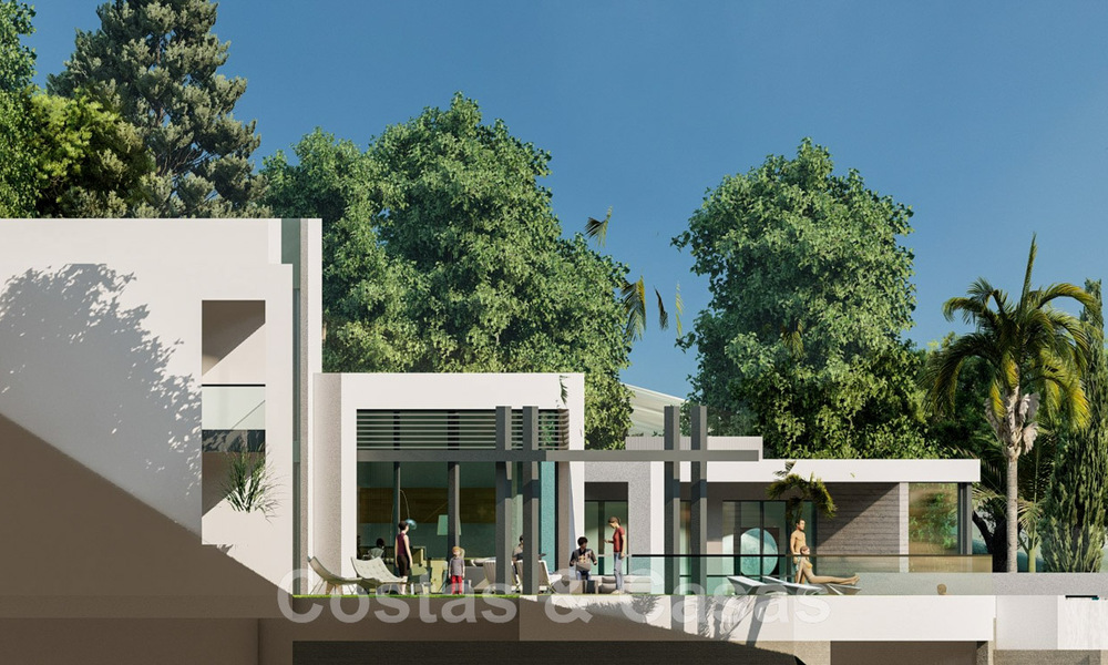 2 Plots + exclusive building project for sale for a majestic contemporary villa in Nueva Andalucia, Marbella 43925