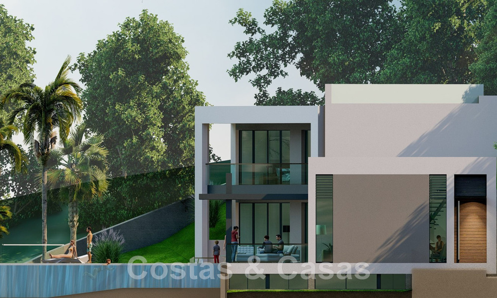 2 Plots + exclusive building project for sale for a majestic contemporary villa in Nueva Andalucia, Marbella 43928