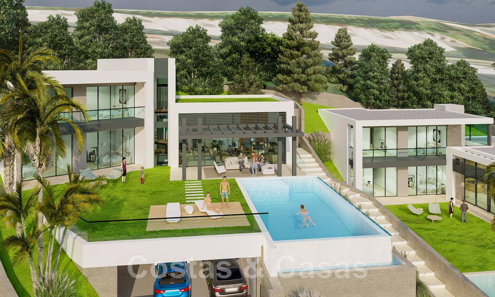 2 Plots + exclusive building project for sale for a majestic contemporary villa in Nueva Andalucia, Marbella 43929