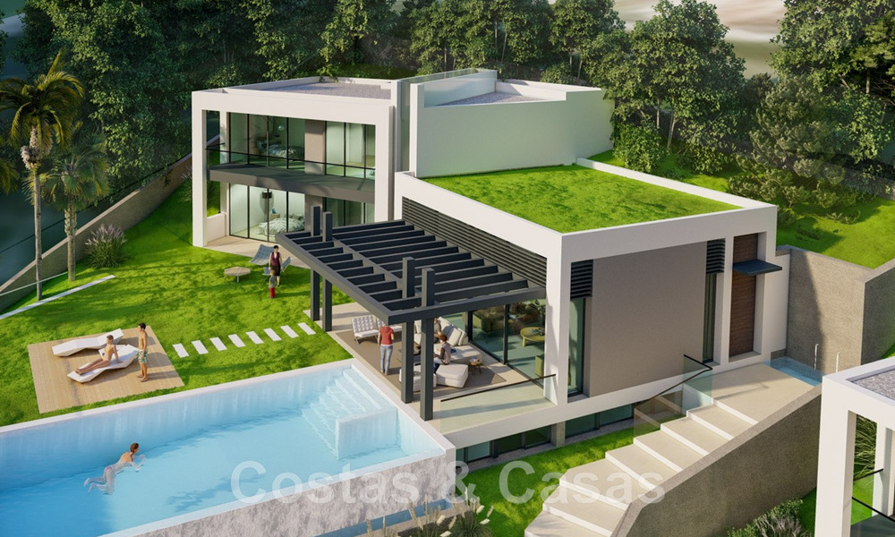 2 Plots + exclusive building project for sale for a majestic contemporary villa in Nueva Andalucia, Marbella 43931