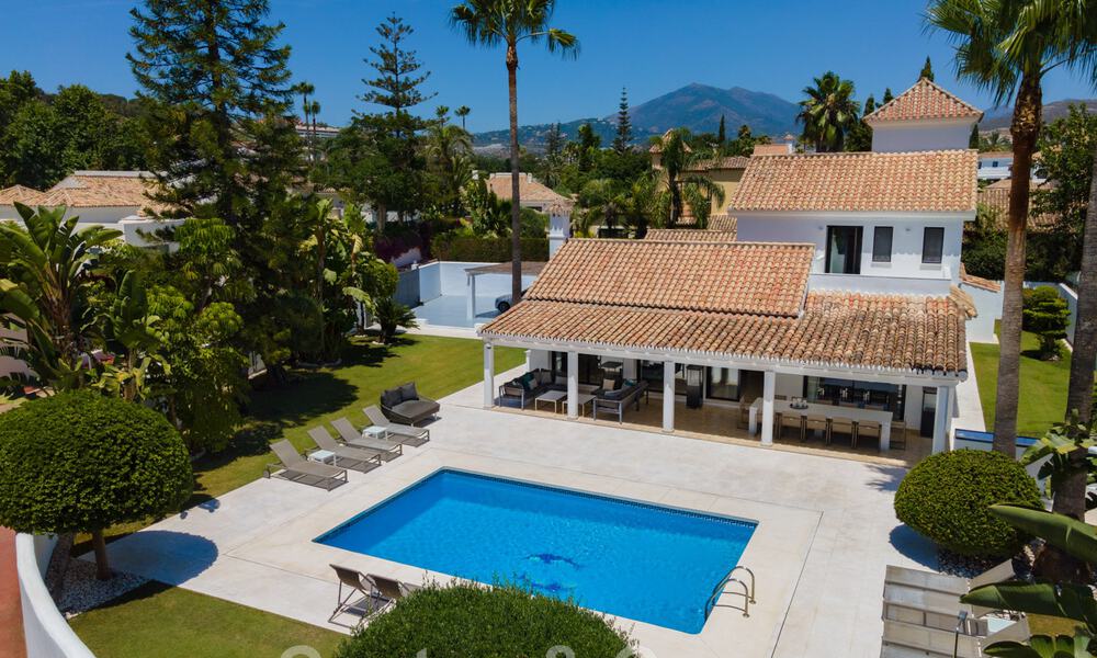 Luxury villa for sale in Mediterranean style, in a secluded and secure community within walking distance of amenities in Nueva Andalucia, Marbella 43674