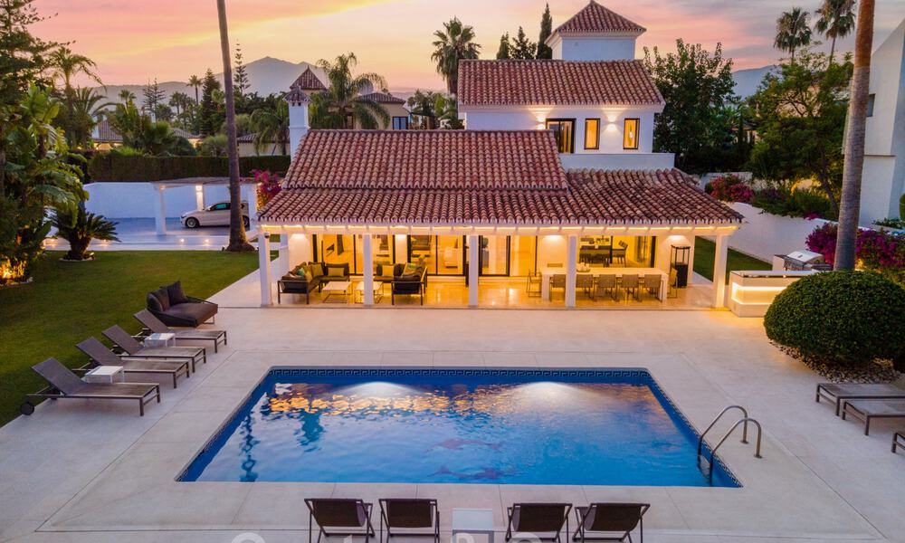 Luxury villa for sale in Mediterranean style, in a secluded and secure community within walking distance of amenities in Nueva Andalucia, Marbella 43675
