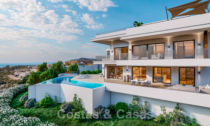 Under construction! 6 Spectacular luxury villas for sale in contemporary architecture situated in a golf resort on the New Golden Mile between Marbella and Estepona 43567
