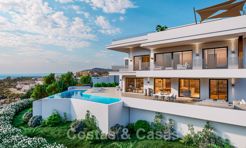 Ready to move in! Spectacular luxury villas for sale in contemporary architecture situated in a golf resort on the New Golden Mile between Marbella and Estepona 43567
