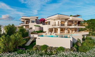 Under construction! 6 Spectacular luxury villas for sale in contemporary architecture situated in a golf resort on the New Golden Mile between Marbella and Estepona 43569 