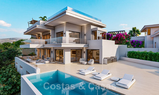 Under construction! 6 Spectacular luxury villas for sale in contemporary architecture situated in a golf resort on the New Golden Mile between Marbella and Estepona 43574 