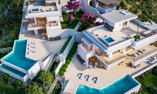 Under construction! 6 Spectacular luxury villas for sale in contemporary architecture situated in a golf resort on the New Golden Mile between Marbella and Estepona 43580 