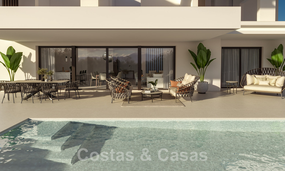Under construction! 6 Spectacular luxury villas for sale in contemporary architecture situated in a golf resort on the New Golden Mile between Marbella and Estepona 43581