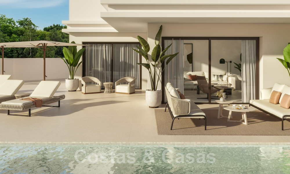 Under construction! 6 Spectacular luxury villas for sale in contemporary architecture situated in a golf resort on the New Golden Mile between Marbella and Estepona 43608