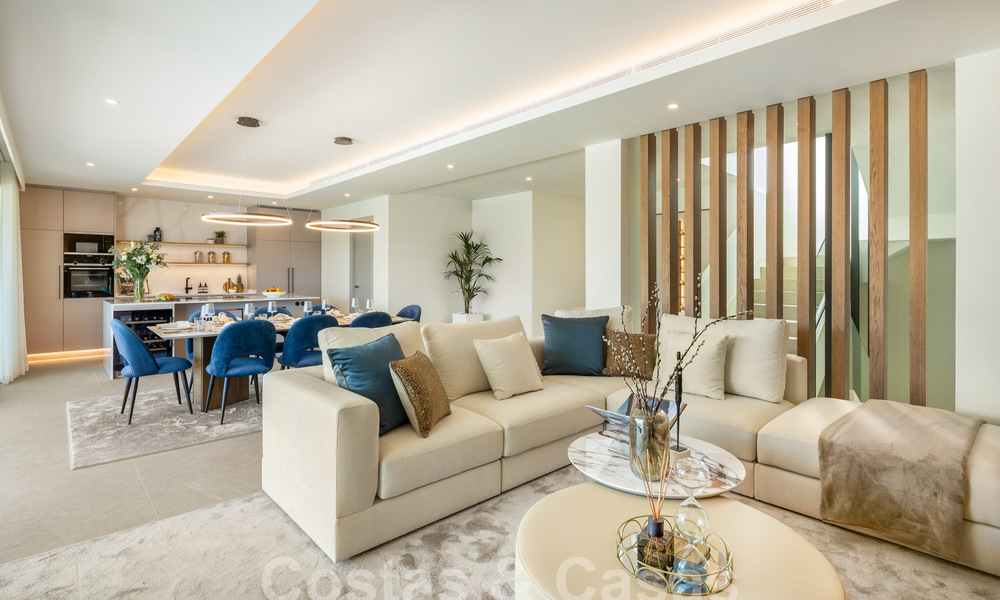 Ready to move in! Spectacular luxury villas for sale in contemporary architecture situated in a golf resort on the New Golden Mile between Marbella and Estepona 63176