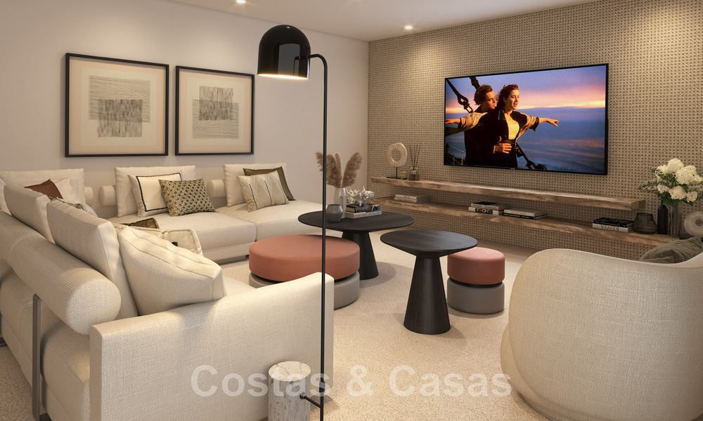 Ready to move in! Spectacular luxury villas for sale in contemporary architecture situated in a golf resort on the New Golden Mile between Marbella and Estepona 63190
