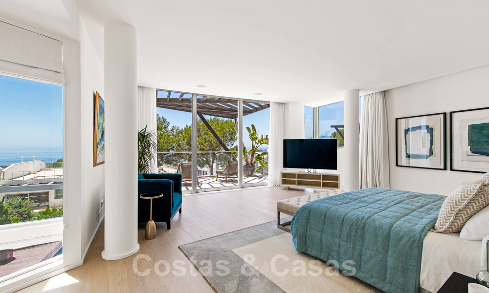 Last villa! Exclusive, architectural luxury villa for sale, with sea views, in Sierra Blanca, Golden Mile, Marbella. Luxury furnished. 43642