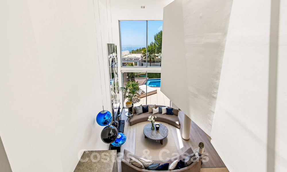 Last villa! Exclusive, architectural luxury villa for sale, with sea views, in Sierra Blanca, Golden Mile, Marbella. Luxury furnished. 43645