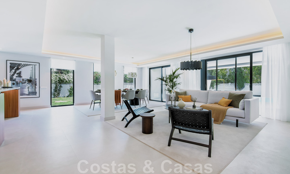 New, ready to move in luxury villa in modern style at walking distance from the beach in a privileged area of Guadalmina Baja in Marbella 43804
