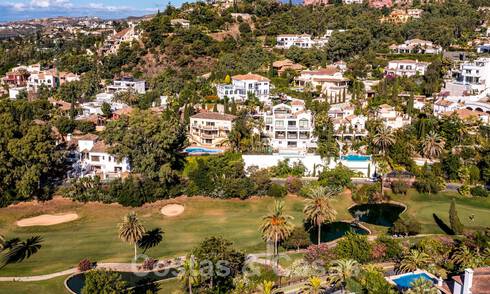 Classic Spanish luxury villa for sale in gated community and frontline golf with stunning views over La Quinta golf course, Benahavis - Marbella 44106