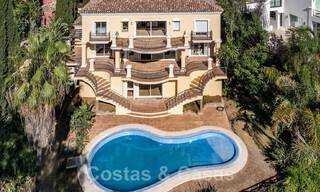 Classic Spanish luxury villa for sale in gated community and frontline golf with stunning views over La Quinta golf course, Benahavis - Marbella 44107 