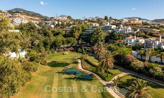 Classic Spanish luxury villa for sale in gated community and frontline golf with stunning views over La Quinta golf course, Benahavis - Marbella 44112 